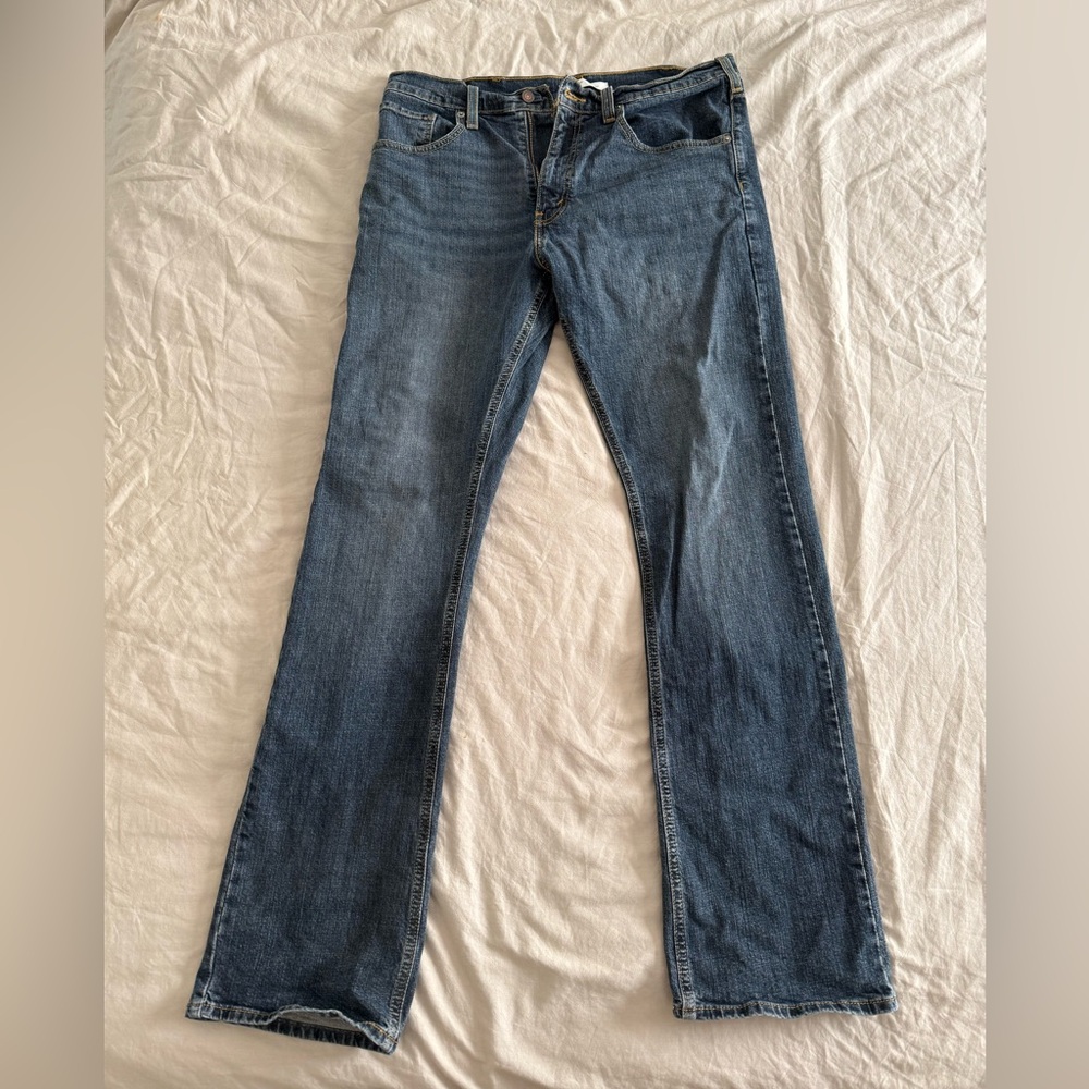 Signature by Levi Strauss Men's Blue Straight Jeans